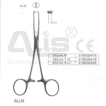 Allis Intestinal and tissue grasping forceps