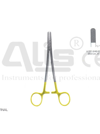 Barry Sternal needle holder with tungsten carbide inserts