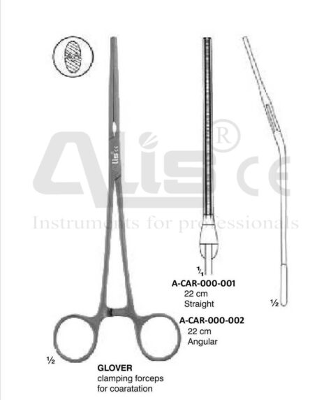 GLOVER CLAMPING FORCEPS FOR COARATATION