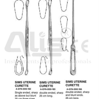 Sims Uterine Curette surgical instruments