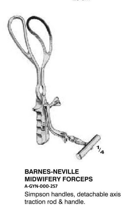 Barnes Neville Midwifery Forceps