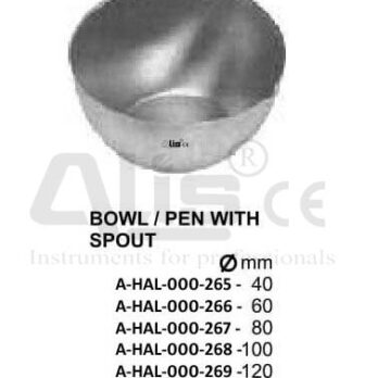 Bowl pan with spout