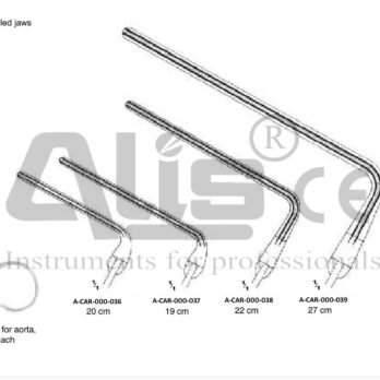 DE BAKEY CLAMPING FORCEPS FOR AORTA BRONCHUS OR STOMACH