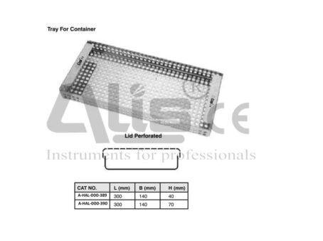 Lid perforated Tray For Contrainer