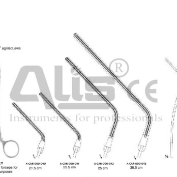 DE BAKEY CLAMPING FORCEPS FOR VARIOUS PURPOSES
