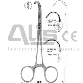 BECK INFANT SURGERY VASCULAR CLAMPING FORCEPS