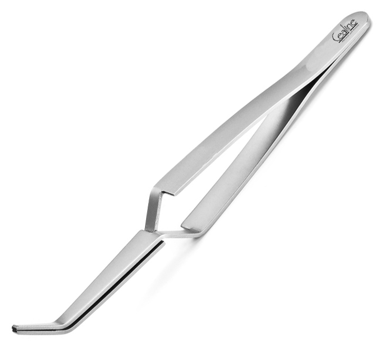 No-3R curved tips medical forceps