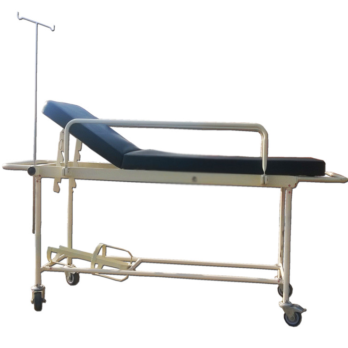 EXAMINATION STRETCHER TROLLEY EXTRA HEAVY WITH MANUAL BACK REST
