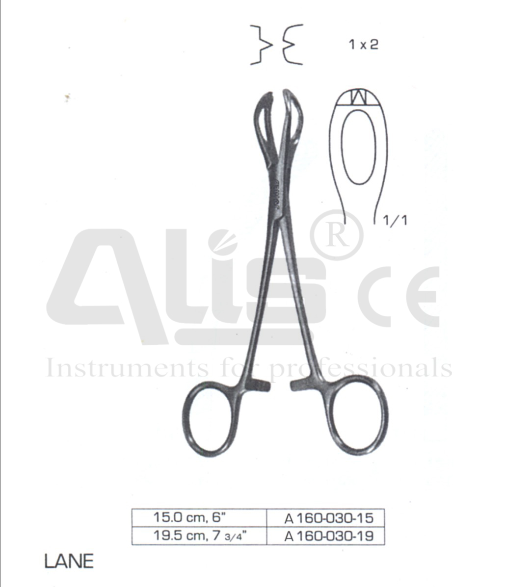 Lane Intestinal and tissue grasping forceps
