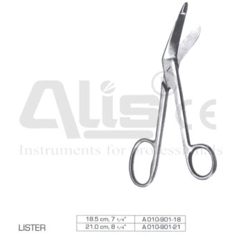 Lister wire scissors bandage and cloth scissors