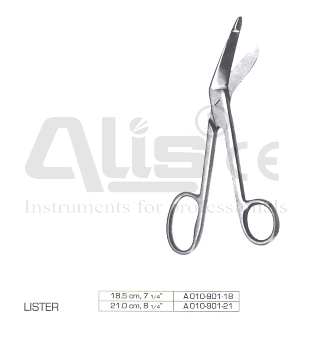 Lister wire scissors bandage and cloth scissors