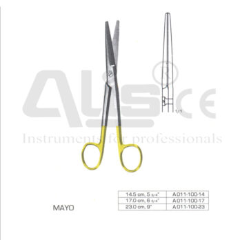 surgical scissors with tungsten carbide edge