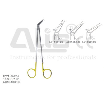Pott Smith dissecting scissors with tungsten carbide edges