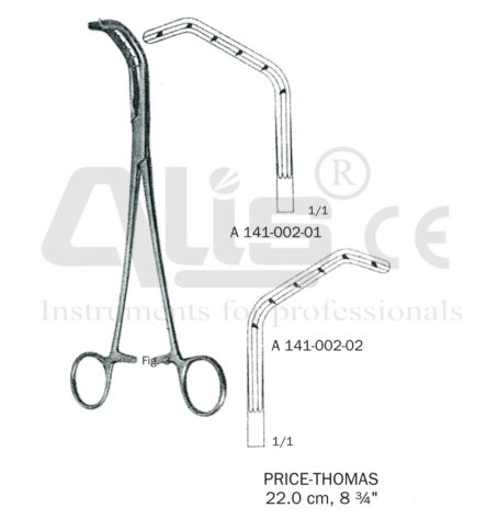 Price thomas Bronchus forceps ligature clamps