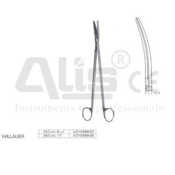 Willauer Enterotomy Scissors Lobectomy and rectal scissors